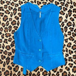 YFB Women's Blue Sleeveless Vest